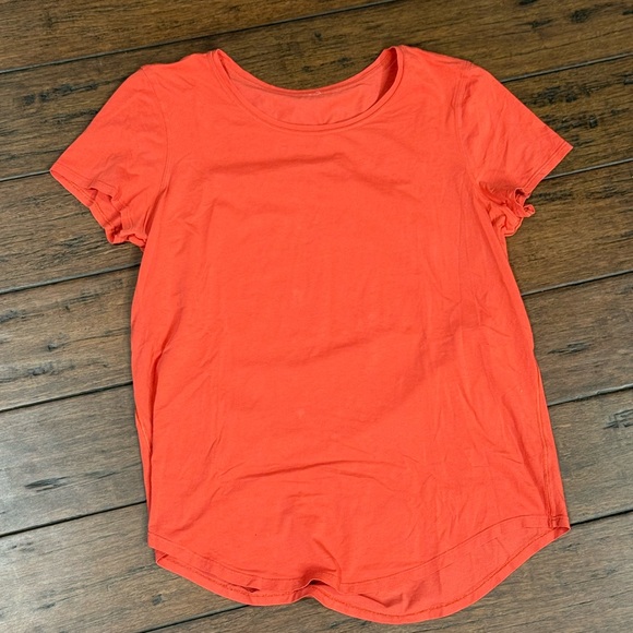 lululemon athletica Tops - Lululemon love crew Women's Orange T-Shirt size 8
